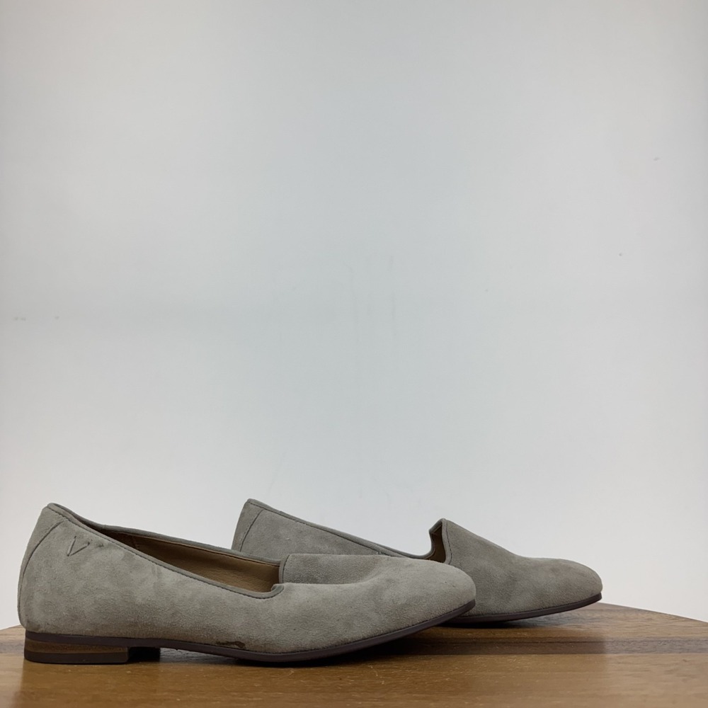 New Womens Vionic Willa Gray Suede Leather Comfort Casual Loafers Size 5 M NWOB
